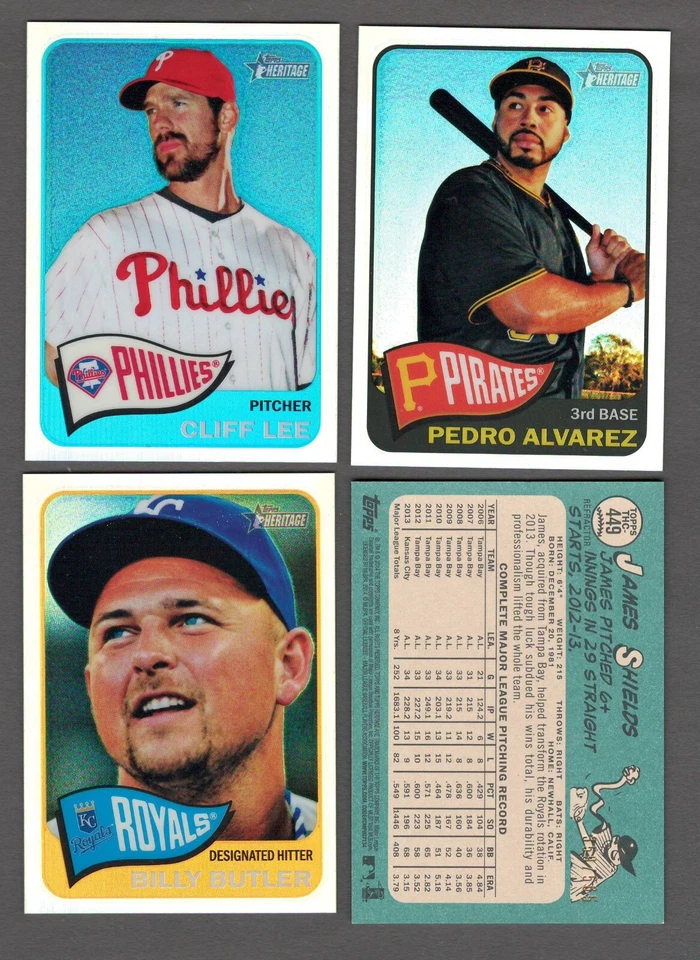 2014 Topps Heritage CHROME REFRACTOR Parallel/Insert Single Card #/565 Ref - Image 1 of 1