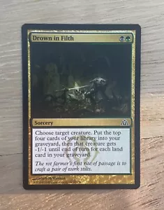 MTG Drown in Filth Dragon's Maze 67/156 Regular Common Sorcery Seb McKinnon - Picture 1 of 2