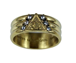 T137 Scottish Rite 33 Degree Stainless Steel Ring 33rd Thirty Third Freemason - Picture 1 of 1