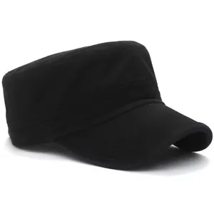 Unisex Fashion Army Cap Flat Military Cadet Trucker Peak Urban Hat Adjustable - Picture 1 of 13