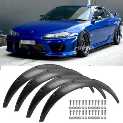 Kit de alargadores de para-lama 890mm 3,5" corpo largo arcos de roda para Nissan 240SX S13 S14 - Imagem 1 de 4