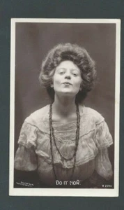 1908 Real Photo Post Card Do It Now Lady Waiting For A Kiss Romantic - Picture 1 of 1