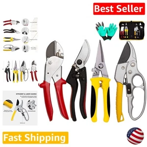 4 Pack Stainless Steel Pruner Shears Garden Cutter Clippers - Professional By... - Picture 1 of 10