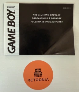 Gameboy Precautions Booklet Nintendo Gameboy USA Version - Picture 1 of 3