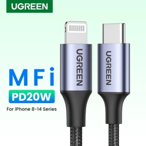 UGREEN MFi-Certified 20W PD USB C to Lightning Fast Charge Cable iPhone 14 13 12 - Picture 1 of 13