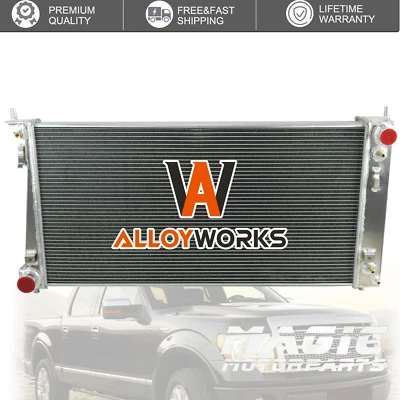Fits Ford 05-08 F-150/04-06 Expedition 4.6L 5.4L V8 GAS 4-Row Aluminum Radiator - Imagem 1 de 4