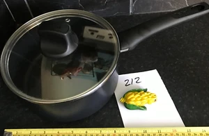 TEFAL Black Non Stick Induction Saucepan + Glass Lid - 20cm - Ref 212 - Picture 1 of 8