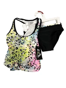 Girls Size 4/5 Tankini  Art Class Swimsuit Bikini Tank Top With Black Bottom - Picture 1 of 17