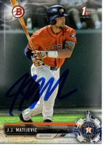 J.J. Matijevic Houston Astros 2017 Bowman Rookie Signed Card - Picture 1 of 1