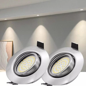 6X LED Einbaustrahler Einbau-Leuchten Lampe ultra-flach Decken-Spots Einbauspot - Bild 1 von 12