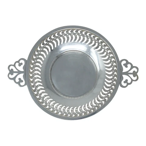 Silver Pierced Dish 1911 Antique George V Era Sterling Birmingham (SL119-) Cover