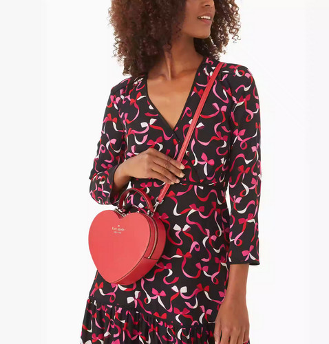 Tracolla Kate Spade New York Love Shack cuore in ciliegia candita rosso