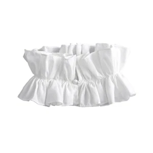 Women Ruffle False Collar Neckpiece Detachable Collar for Office and Casual Wear - Picture 1 of 8