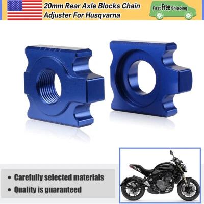 20mm Axle Blocks Chain Adjuster For Husqvarna FX FC TX TC 125/250/300/350/450 - Imagem 1 de 4