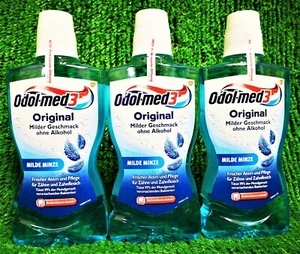 (12,33€/l) 3x ODOL med3 Original MUNDSPÜLUNG (3x500ML) ohne Alkohol Versand 0€ - Bild 1 von 1