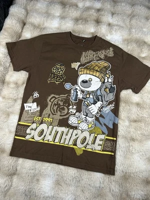 Camiseta Gráfica Graffiti Marrón Polo Sur Niños Auténtica Talla L (14-16) Foto 1 de 4