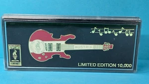 Spilla chitarra Atlanta Olimpiadi Austria 1996 edizione limitata 10000 autentica in scatola - Foto 1 di 2