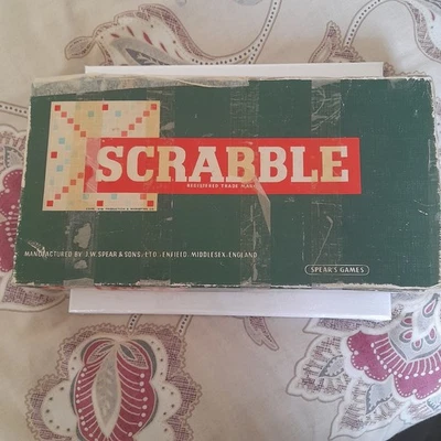 Scrabble Board Game Vintage 1955  – Original Edition – Spear’s Games – Classic - Image 1 of 4