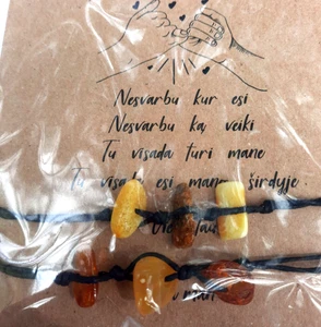 An amber bracelet / a friendship/ love bracelet - Picture 1 of 3