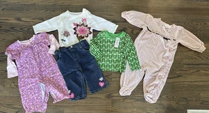 6-9 month girl 5 piece bundle, long sleeve- super cute! - Picture 1 of 1