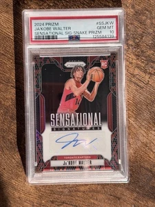 2024-25 Panini Prizm NBA JaKobe Walter Sensational Signatures Auto /15 PSA 10 - Bild 1 von 2