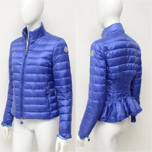 Authentic Women's Rare Moncler ''Haru'' Down Puffer Jacket Quilted Blue Size 1,S - Picture 1 of 17