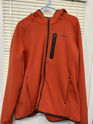 Chaqueta con Capucha Técnica de Vellón Flexible Cremallera Completa Outpace Para Hombres XL First Ascent Naranja Foto 1 de 4