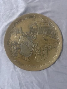 Vintage Wendell August Forge Hand Made Pewter 1998 Weihnachtsteller - Bild 1 von 2