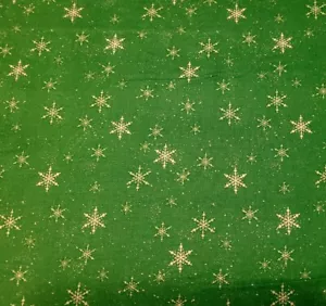 29" Santa Paws Sarah Summers Quilting Treasures Christmas White Snowflake Green - Picture 1 of 3