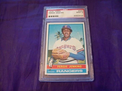1976 TOPPS #250 FERGIE JENKINS PSA 9 - Image 1 of 2
