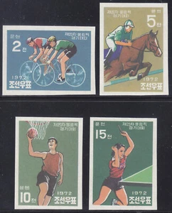 Korea - 1972 UNISSUED Set Imperforated - MNH - (1094-1097) Basketball - Cycling - Picture 1 of 1