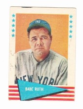 Babe Ruth 1961 Fleer Baseball Card # 75