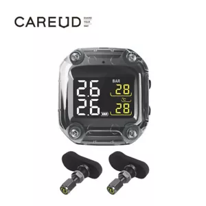 Waterproof Motorcycle Real Time Tire Pressure Monitoring System Wireless TPMS - Picture 1 of 7