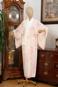DEAR VANILLA JAPANESE JUBAN UNDERGOWN WOMEN'S KIMONO INNER ROBE GENUINE VINTAGE - Picture 1 of 8