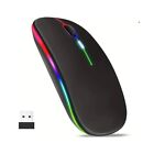 Slim Silent Rechargeable Mouse 2.4G USB Silent Wireless Mice MacBook PC Laptop