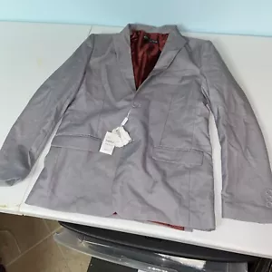 Yuan Lu Boys' Blazer Size 18Y | Grey Suit Jacket Formal Wear - Picture 1 of 5