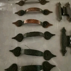 Juego de 8 manijas de puerta vintage de hierro forjado de 11" - Imagen 1 de 1