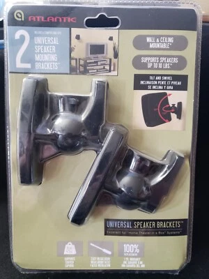 Atlantic 2 Universal Speaker Mounting Tilt & Swivel Bracket 10 lbs Capacity - Image 1 of 2