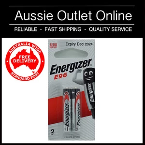 2 Pk Energizer AAAA E96 LR61 1.5V Alkaline Batteries - Super Fast Delivery NSW - Picture 1 of 1