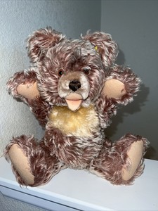Vintage 50’s STEIFF Mohair JOINTED Stuffed Teddy Bear ZOTTY 6335,1 Ear Tag, ~13”