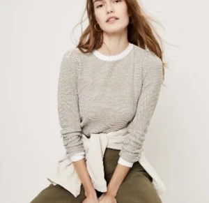 NWT LOFT Women's Puff Sleeve Sweater - Misty Sage - Size Large - Picture 1 of 1