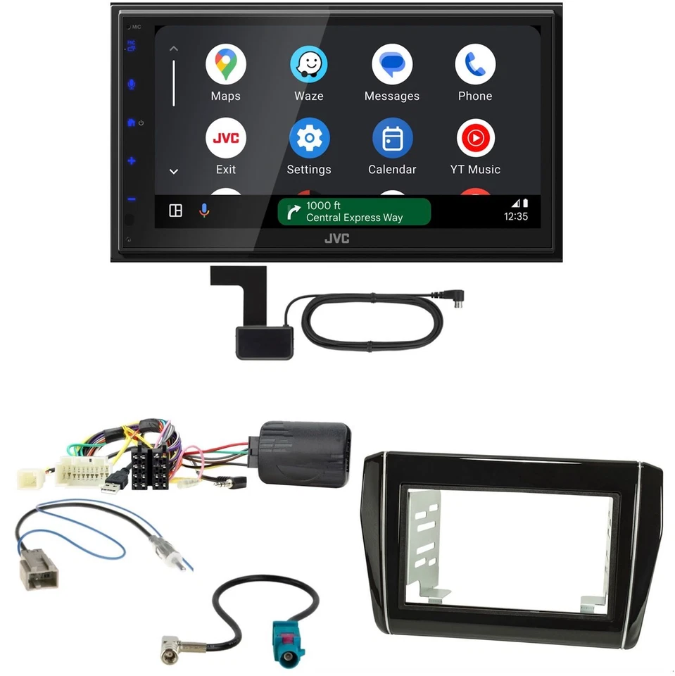 JVC KW-M695DBW Android Auto CarPlay Digitalradio Einbauset für Audi A3 8P 8PA
