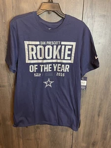Camiseta Dallas Cowboys Nike Dallas Prescott Novato del Año 2016 Para hombres M Nueva Con Etiquetas - Imagen 1 de 7