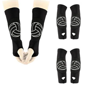 Volleyball Arm Sleeves Passing Forearm Sleeves with Protection Pads &Thumbhol... - Picture 1 of 7