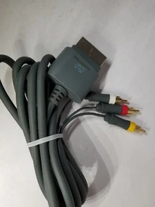 Offizielles Microsoft AV Audio Video Composite Cinch Kabel für XBOX 360 System A25 - Bild 1 von 1