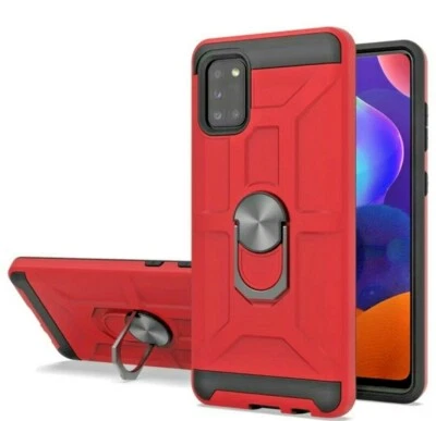 Case For Samsung Galaxy Note 20 Case Red with Ring Stand Hard - Изображение 1 из 4