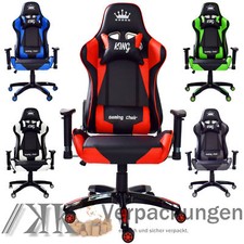 MIDORI Gaming Stuhl Drehstuhl Sportsitz Chefsessel Bürostuhl Racing inkl. Kissen