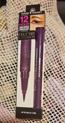 HARD CANDY Felt Tip Eyeliner 12 HR Smudge Proof 745 STORM  #72 - Image 1 of 3