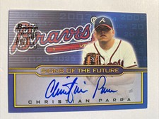 2002 Bowman Draft Picks & Prospects Signs of the Future Christian Parra AUTO