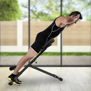 Roman Chair Back Extension Machine - Lower Back Hyperextension Bench Adjustable - Picture 1 of 23